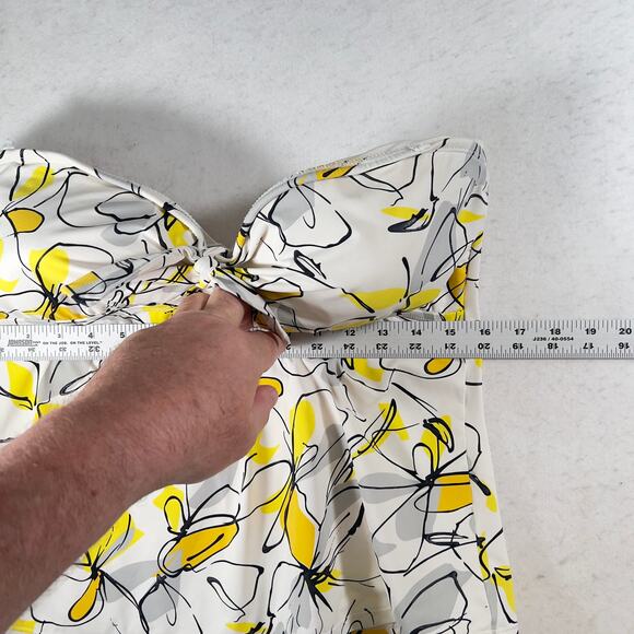 Jantzen Halter Swim Top Woman's 16 Japanese Floral Padded Bra Spandex Stretch - Picture 10 of 16